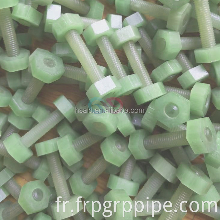 M6 M10 M12 M16 M20 M24 Composite Frp Bolt And Nut Grp Fiberglass Gre Screw Stem Fiberglass Thread Bolt5